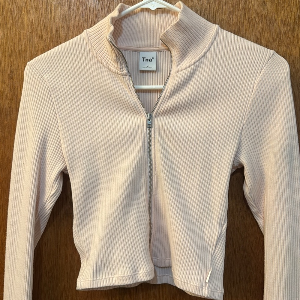 Light pink aritzia TNA zip up